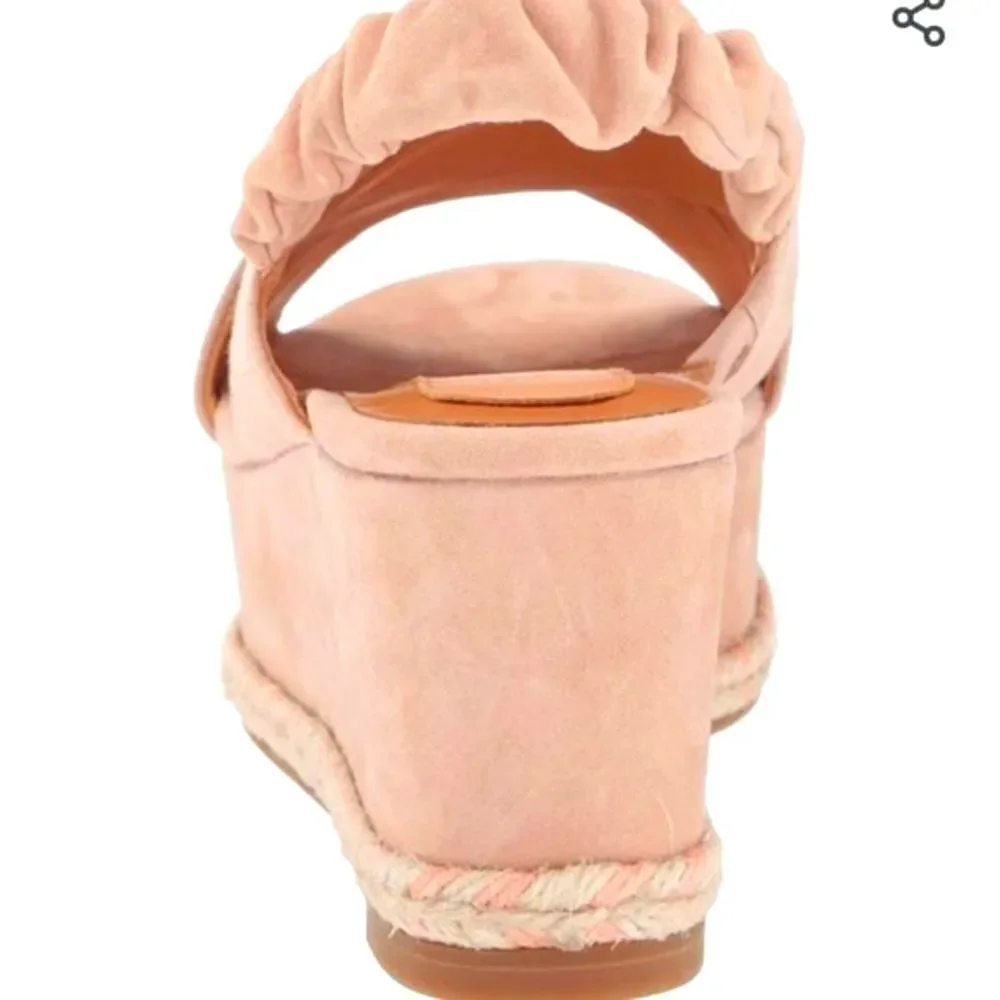 JOIE  Leather Garden Platform Wedge Sling Back leather Sandal/Espadril NWT